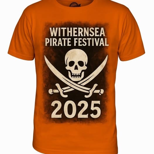 Withernsea Pirate Festival 2025 t-shirt